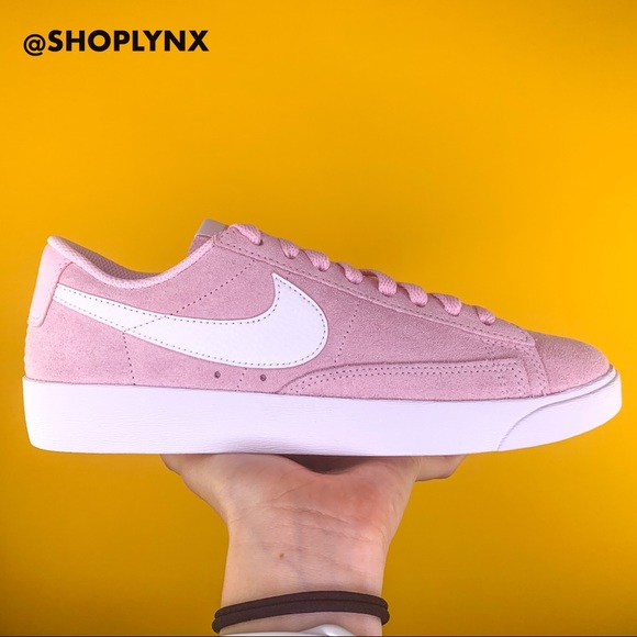Nike Blazer Low Pink Suede Low Top Sneaker - Picture 4 of 8